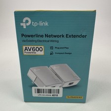 TP-Link Powerline AV600 Powerline Starter Kit White Model TL-PA4010 picture