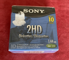 Sony 2HD Diskettes IBM Formatted 1.44 MB 3.5