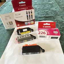Canon CLI-226 Genuine/Original Ink Cartridges Lot: Magenta Yellow Black picture