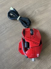 CYBORG Mad Catz R.A.T. 7 RAT7 Gloss Red Wired Gaming Mouse Used picture
