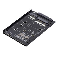 Cablecy Dual MSATA NGFF B+M SSD Card JBOD Raid0 Span Bridge to SATA Enclosure picture