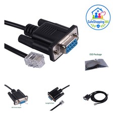 DB9 Serial RS232 to RJ12 6P6C Adapter Cable 6 Feet for APC Rack PDU Data picture
