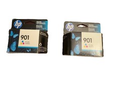HP 901 Ink Tri Color Catridges Genuine CC656AN (2 Boxes) SEALED EXP. 9/16 & 2/17 picture