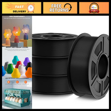PETG Filament 1.75mm, 4kg Bundle, Black - High Strength 3D Printing Material picture