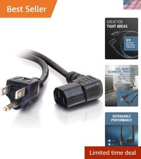 Durable 6FT 90 Degree Power Cord - Heavy-Duty Replacement Cable for Electronics picture