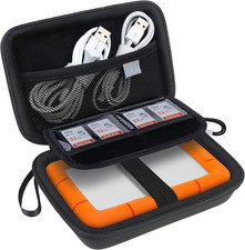 Hard Drive Carrying Case for Lacie Rugged Mini/Rugged Thunderbolt Black picture