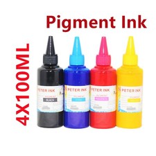 4X100ML Pigment refill Ink for 4 colors Printer CISS Cartridge picture