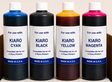 COMPATIBLE INK REFILL Kiaro QuickLabel ASTRONOVA QL-800 QL800 (4,000ml) C-Y-M-K picture