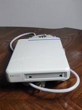 Vintage HP Hewlett Packard T1000e External SCSI 4mm Travan Tape Drive w/Cables picture