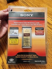 SONY MSAC-EX1 Memory Stick PRO-HG Duo Express CARD ADAPTOR MAGIC GATE Open AS-IS picture