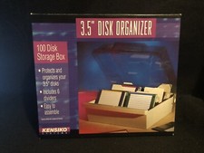 3.5” Disk Storage Organizer Kensiko Systems 100 Capacity New picture