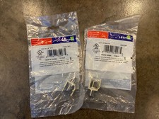 Leviton Cat 41084-FIF San 240 Quickport Snap-In F-Type Bulkhead Module Lot of 2 picture