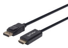 Manhattan DisplayPort 1.1 to HDMI Cable, 1080p@60Hz, 1.8m, Male to Male, DP With picture