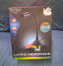 BYTECH Gaming Microphone LED Backlight Omnidirectional 3.5mm Gooseneck Stand picture