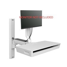 Ergotron 45-619-251 CareFit Combo System w/ Worksurface NEW. picture