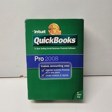INTUIT QUICKBOOKS PRO 2008 FOR WINDOWS FULL RETAIL US VERSION =NEW SEALED BOX= picture