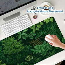 1pc a Botanical Design Mouse Pad, Featuring a Large Non-Slip Rubber Base, a Wa picture