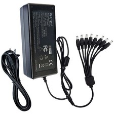 12V 5A 60W 100V-240V AC/DC Adapter with 8-Way Power Splitter For Security Camera picture