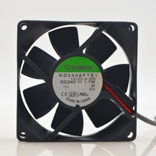 1Pcs For SUNON KD2408PTB1-6A 8025 8cm 24V 3.4W 2-wire Inverter Cooling Fan picture
