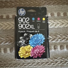 NEW Genuine HP 902XL Black and Color 4PK Ink Cartridges EXP MAR 2028 picture