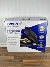 EPSON V300 Perfection Photo Flatbed Color Scanner Document Scanner New OPEN BOX picture