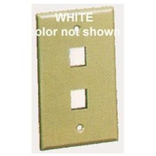 ICC FACE2WH IC107F02WH 2-Port Faceplate White picture
