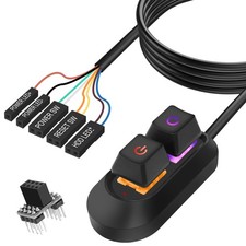 MEIRIYFA Desktop Computer Power Switch Power Supply Cable, External PC Power But picture