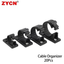 25x Cable Clips Adhesive Cord Management Organizer Wire Holders 0.5