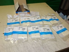 Lot of 10x * CommScope Faceplate 2111022-1 Single Gang 2 port Lt. Almond * NEW picture