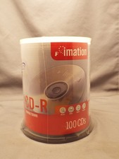 Imation 100 Pack 48x 700MB 80 MIN 1x-48x Compatible CD-R New Sealed picture