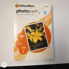 OfficeMax Premium Glossy Photo Paper 4x6 100 Sheets Inkjet OM96079 210g 8 mil picture
