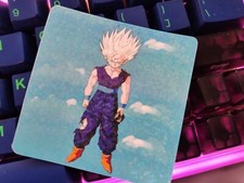  Teen Gohan SSJ2 Stare DBZ Dragon Ball Z Retro Nostalgia Sticker Holo picture