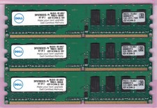 3GB 3x1GB PC2-6400 DDR2-800 DELL SNPXG700CK2/2G PROMOS DESKTOP RAM MEMORY KIT picture