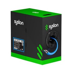 Syston Cat 5e Ethernet Bulk Cable 500ft 24 AWG Solid Copper Wire 350MHz CMR Box picture
