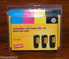 Canon BCI-24 Compatible SIC-60BC3 (596572) 3 Color InkJet Cartridges **NEW** picture