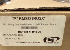 FIS	F1RMSO1RU2X	Swing Out Patch Panel 1RU Holds (2) Adapter Plates Unloaded Blac picture