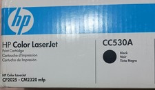 NEW - Genuine HP Color LaserJet CC530A Black Toner Cartridge picture