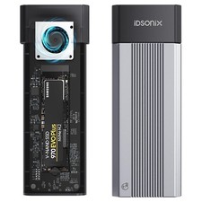 iDsonix 40Gbps M.2 NVMe SSD Enclosure for Thunderbolt 3/4 with Fan, Tool-Free... picture