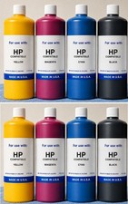 NEW PREMIUM COMPATIBLE HP PIGMENT BULK INK REFILL (8,000ML) C-Y-M-K picture