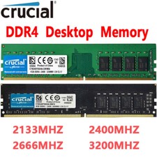 Crucial DDR4 4GB 8GB 16GB 2133 2400 2666 3200 288pins Desktop Memory Dimm Ram picture