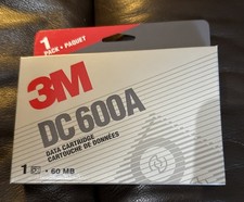 Vintage 3M DC 600A Data Cartridge 60 MB Compatible QIC-24 - New Old Stock 1993 picture