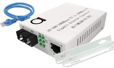 Fiber Optic Media Converter Auto Sensing Gigabit Built in Fiber Module - ADnet picture