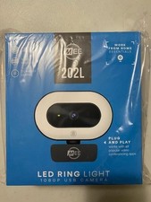 MEE Audio CAM-202L 1080p HD USB Webcam W Built-In LED Ring Light Autofocus Micro picture