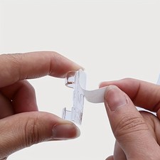 Durable Plastic-Built Anti-Slip Self-Adhesive Compact 100PCS Plastic Cable Clips picture