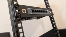 10 Inch 1U Network Rack Mount for TP-Link TL-SG108PE 8 Port Switch w Keystones picture