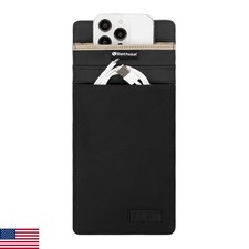 Silent Pocket SLNT Faraday Phone Sleeve - Signal Blocking Pouch (black, Medium picture