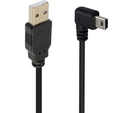 SHANFEILU 90 Degree Mini USB Extension Cable Black Right Angle 4.9FT, picture