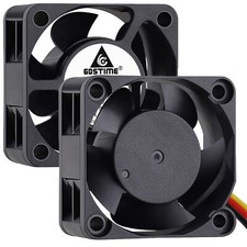 40mm Fan 12V 3Pin Fan 40mm x 40mm x 20mm 4020 Brushless CPU Cooler 2-Pack picture