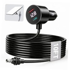 Car Adapter for Starlink Mini, Dual PD 30W + USB A 18W Ports for Cars 10FT Black picture