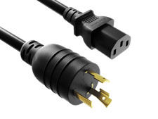 15ft NEMA L6-20P to C13 Heavy-Duty Locking Power Cord 14 AWG 15A/250V SJT Hig... picture